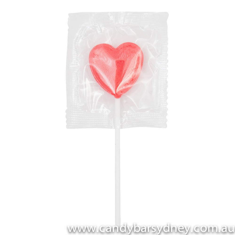 Red Heart Bulk Lollipops 1kg Candy Bar Sydney